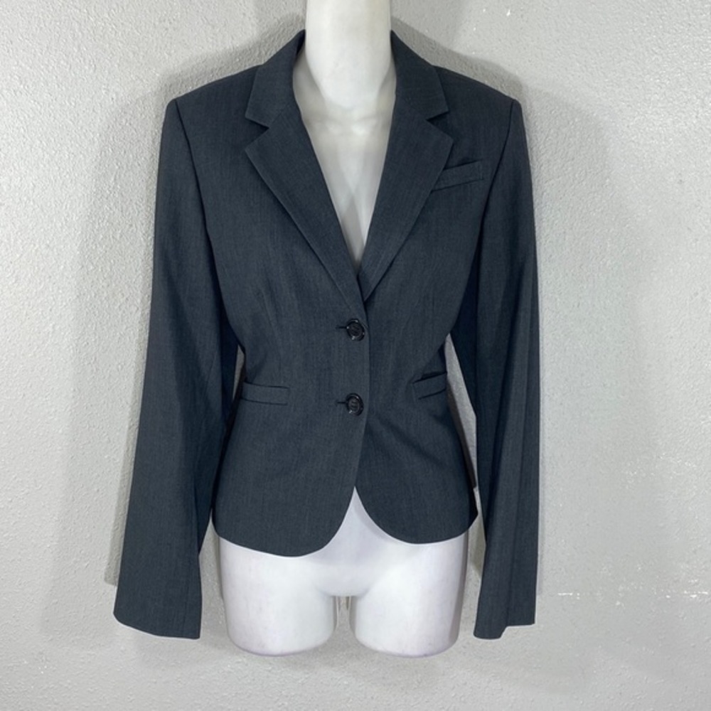 Calvin Klein Gray Two Button Front Stretch Blazer… - image 5